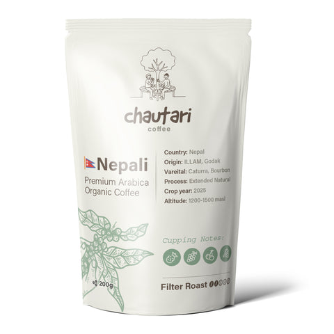 Nepali Premium Arabica Organic Coffee – Filter Roast (Extended Natural) | 200 g